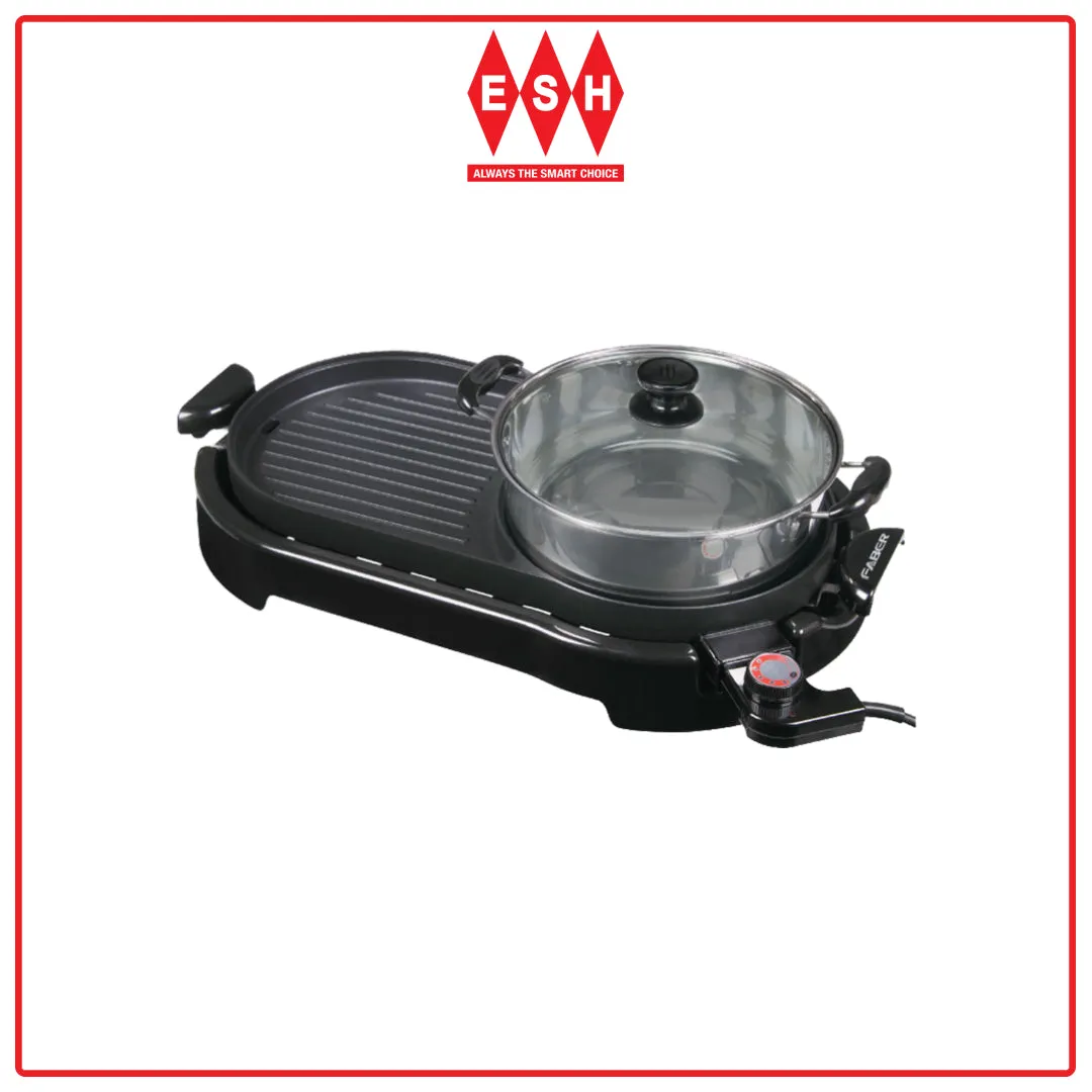 Faber FBQ PARTY GRILL 899 2000W Steamboat with Electric Griller