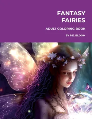 FANTASY FAIRIES ADULT COLORING BOOK