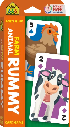 Farm Animal Rummy Card Game