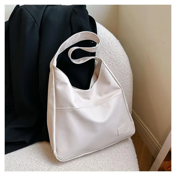 Faux Leather Tote Bag