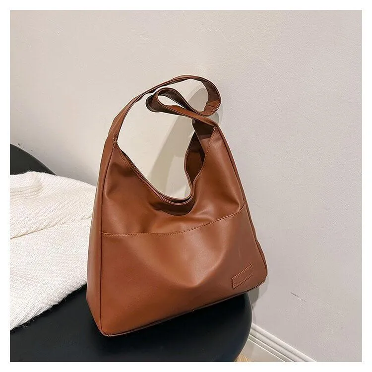 Faux Leather Tote Bag