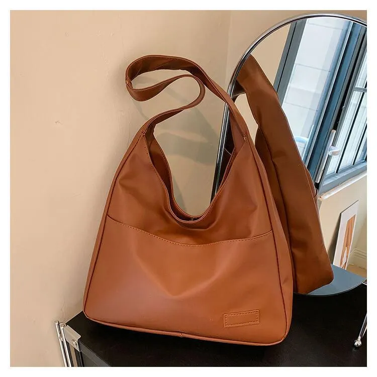 Faux Leather Tote Bag