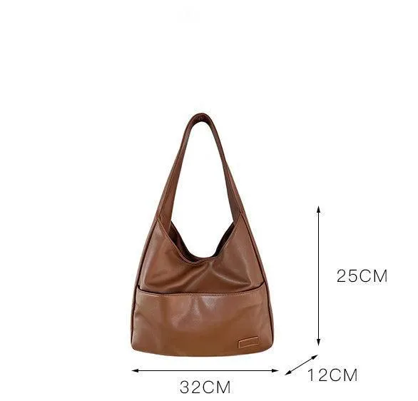 Faux Leather Tote Bag