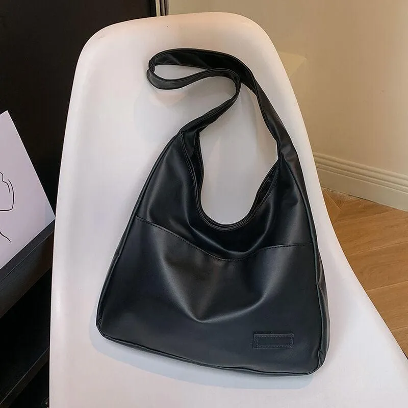 Faux Leather Tote Bag