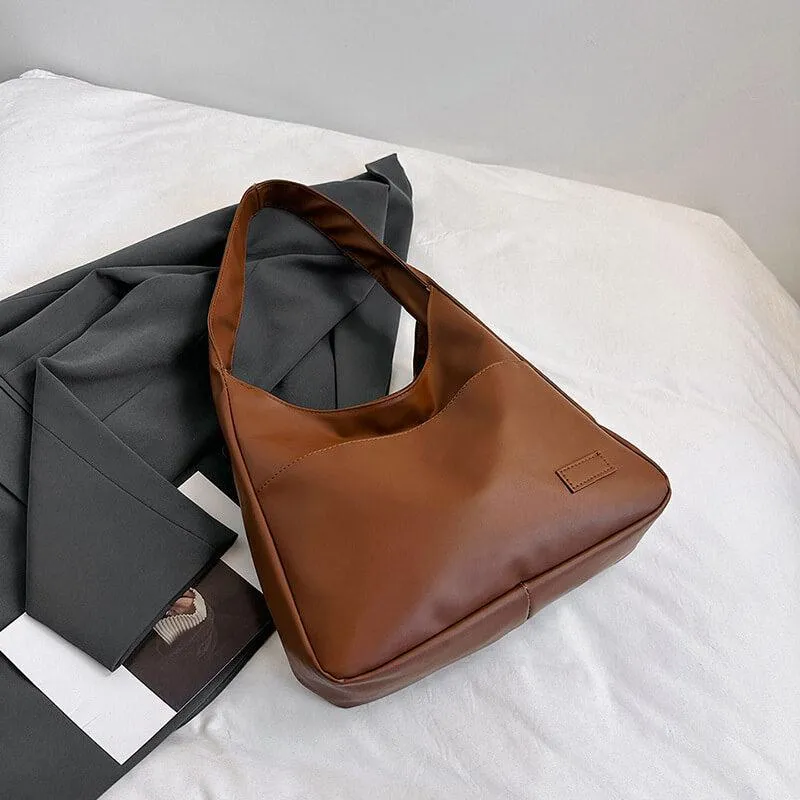 Faux Leather Tote Bag