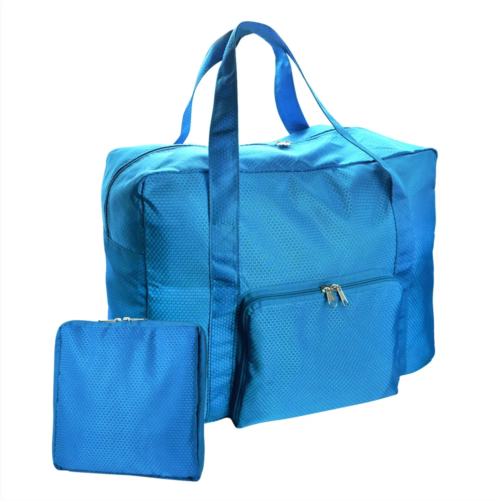 Foldable Travel Bag with Trolley Handle Slot