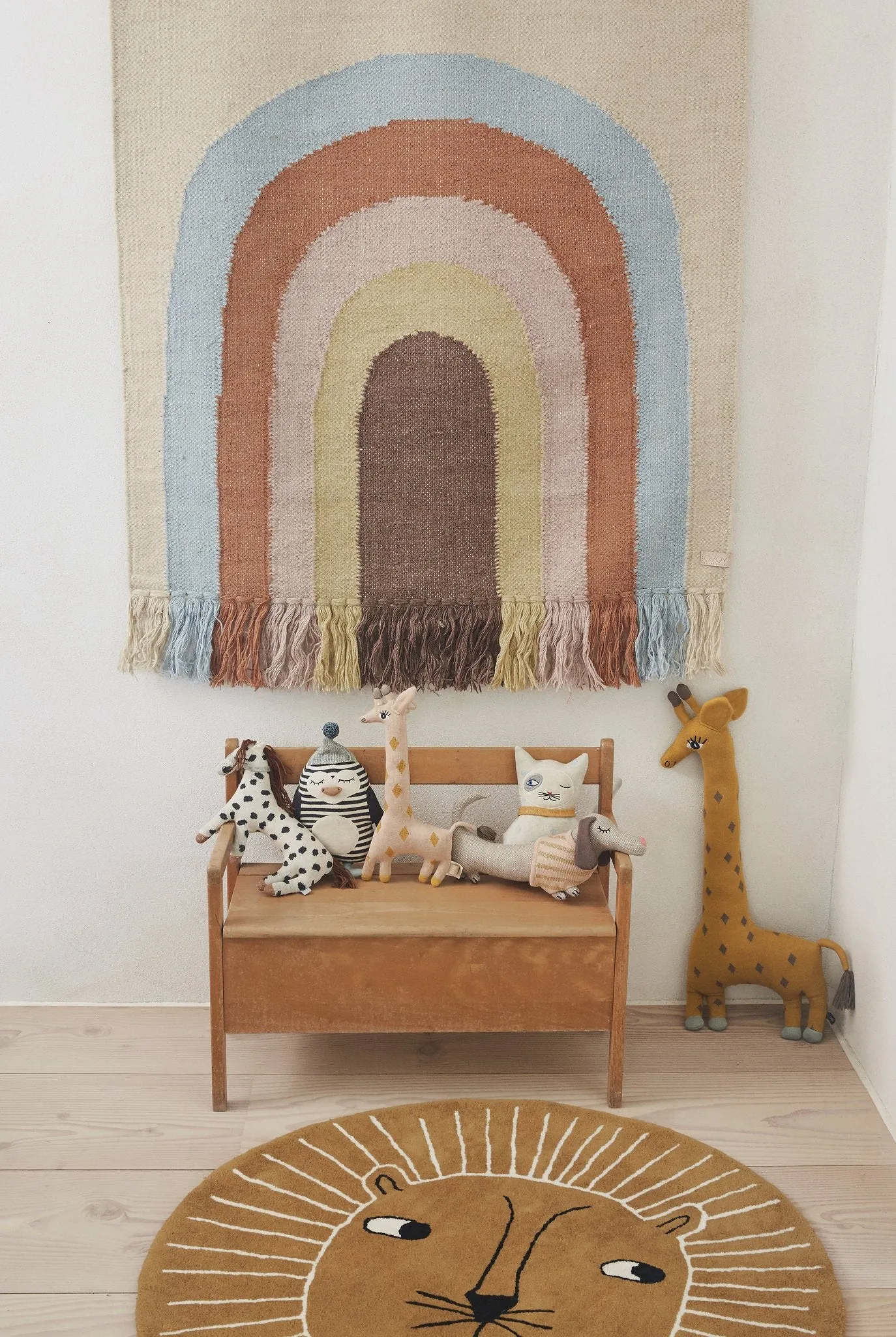 Follow The Rainbow Wall Rug - Multi