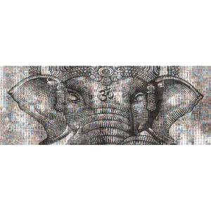 Ganesh Silhouette BW Rec