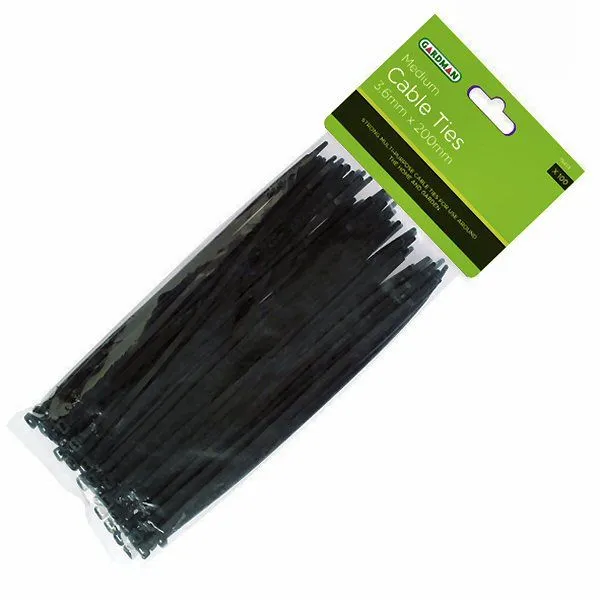Gardman 20cm Medium Cable Ties (Pack of 100)
