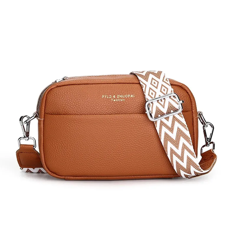 Genuine Leather Petite Crossbody Shoulder Bag