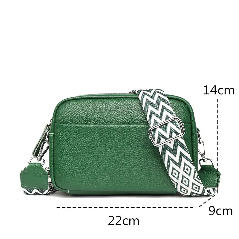 Genuine Leather Petite Crossbody Shoulder Bag