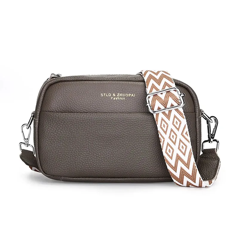 Genuine Leather Petite Crossbody Shoulder Bag
