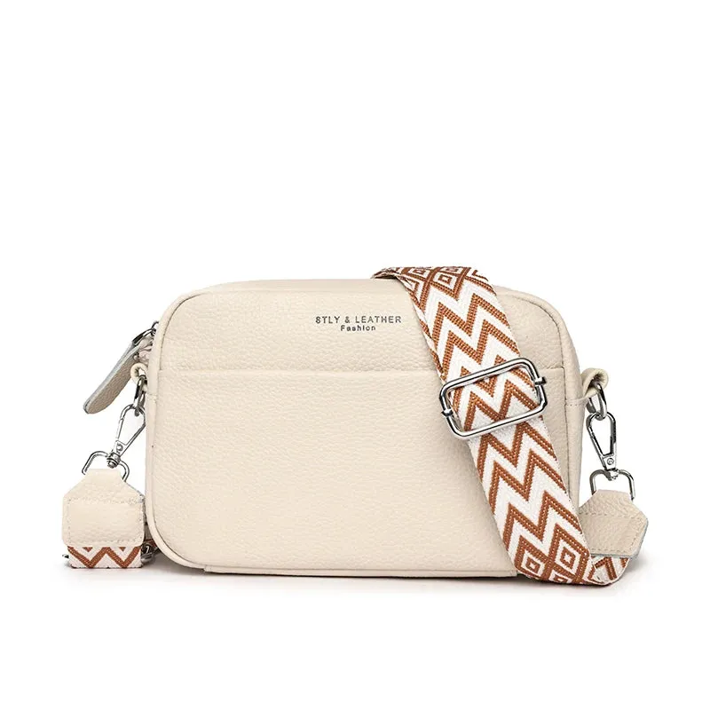 Genuine Leather Petite Crossbody Shoulder Bag