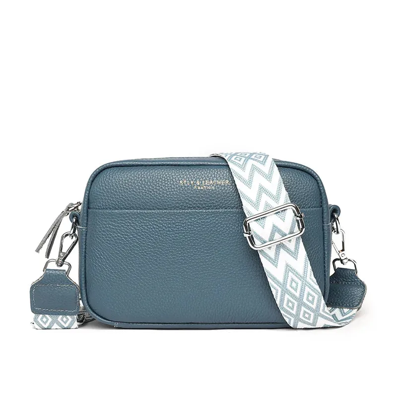Genuine Leather Petite Crossbody Shoulder Bag