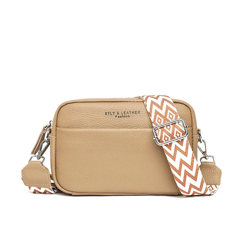 Genuine Leather Petite Crossbody Shoulder Bag
