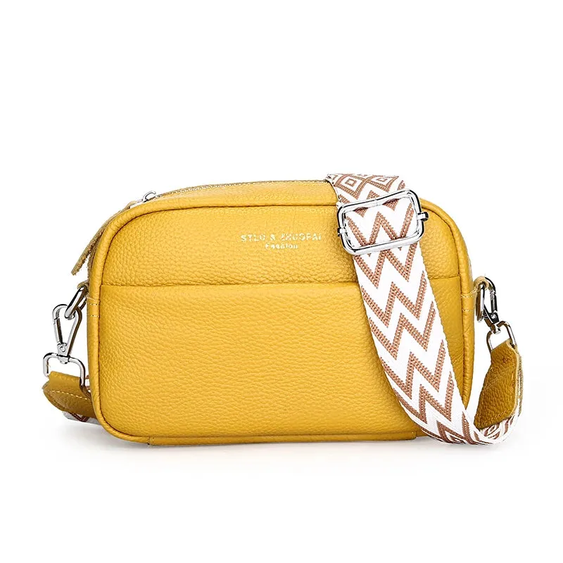 Genuine Leather Petite Crossbody Shoulder Bag