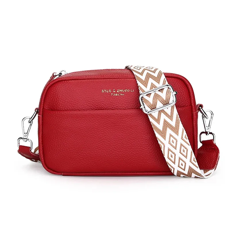 Genuine Leather Petite Crossbody Shoulder Bag