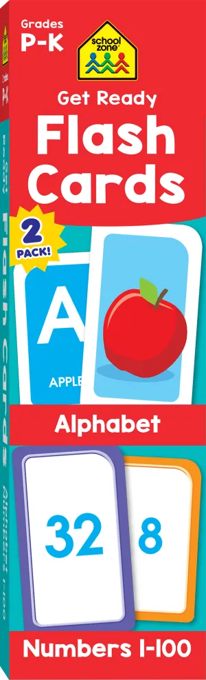 Get Ready Flash Cards Alphabet & Numbers (2-Pack)