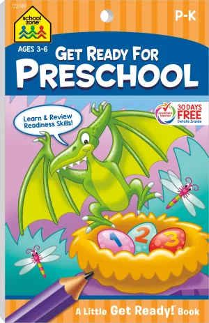 Get Ready For Preschool Grades P-K Workbook