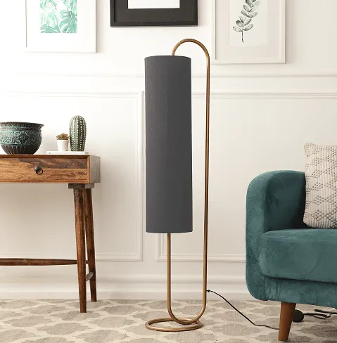 Graceful Grey & GoldCurve Plant Stand