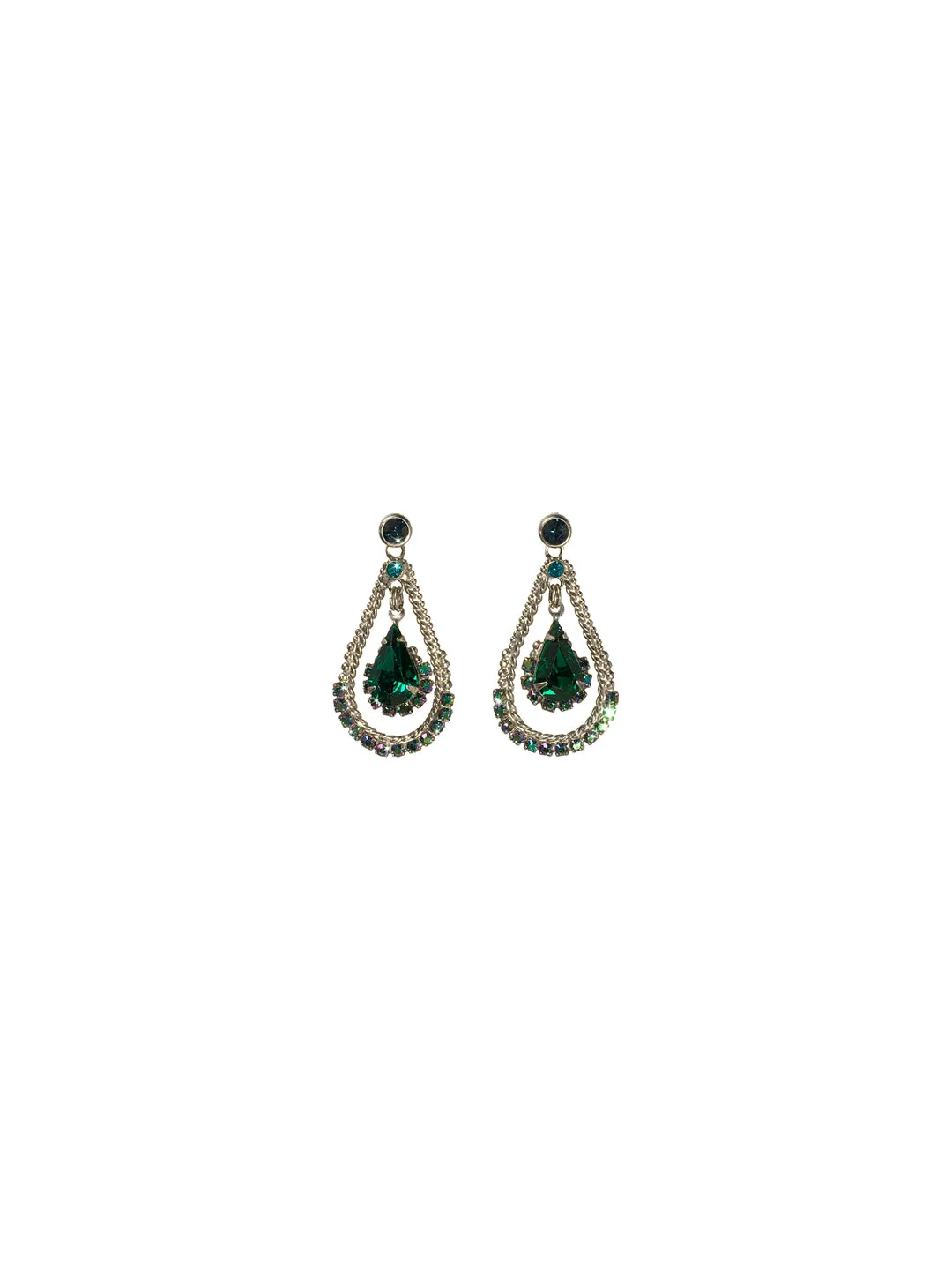 Graceful Pear Teardrop Earring Stud Earrings - ECF41ASEMC