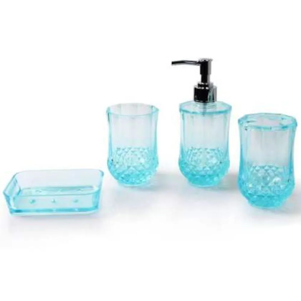 Green Acrylic Bathroom Accessory Set