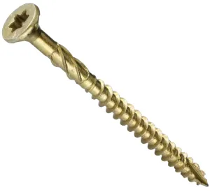 GRK Fasteners R4 103101 Screw, #9 Thread, 2-1/2 in L, W-Cut Thread, Countersunk Head, Star Drive, Steel, Climatek-Coated :CD100: QUANTITY: 1