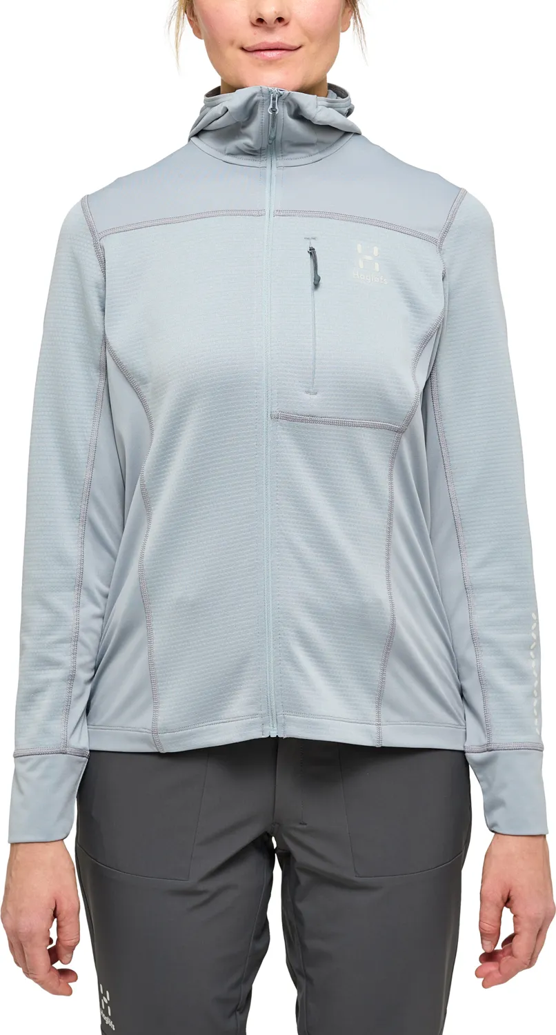 Haglöfs Women&#x27;s L.I.M Mid Multi Hood Concrete | Buy Haglöfs Women&#x27;s L.I.M Mid Multi Hood Concrete here | Outnorth