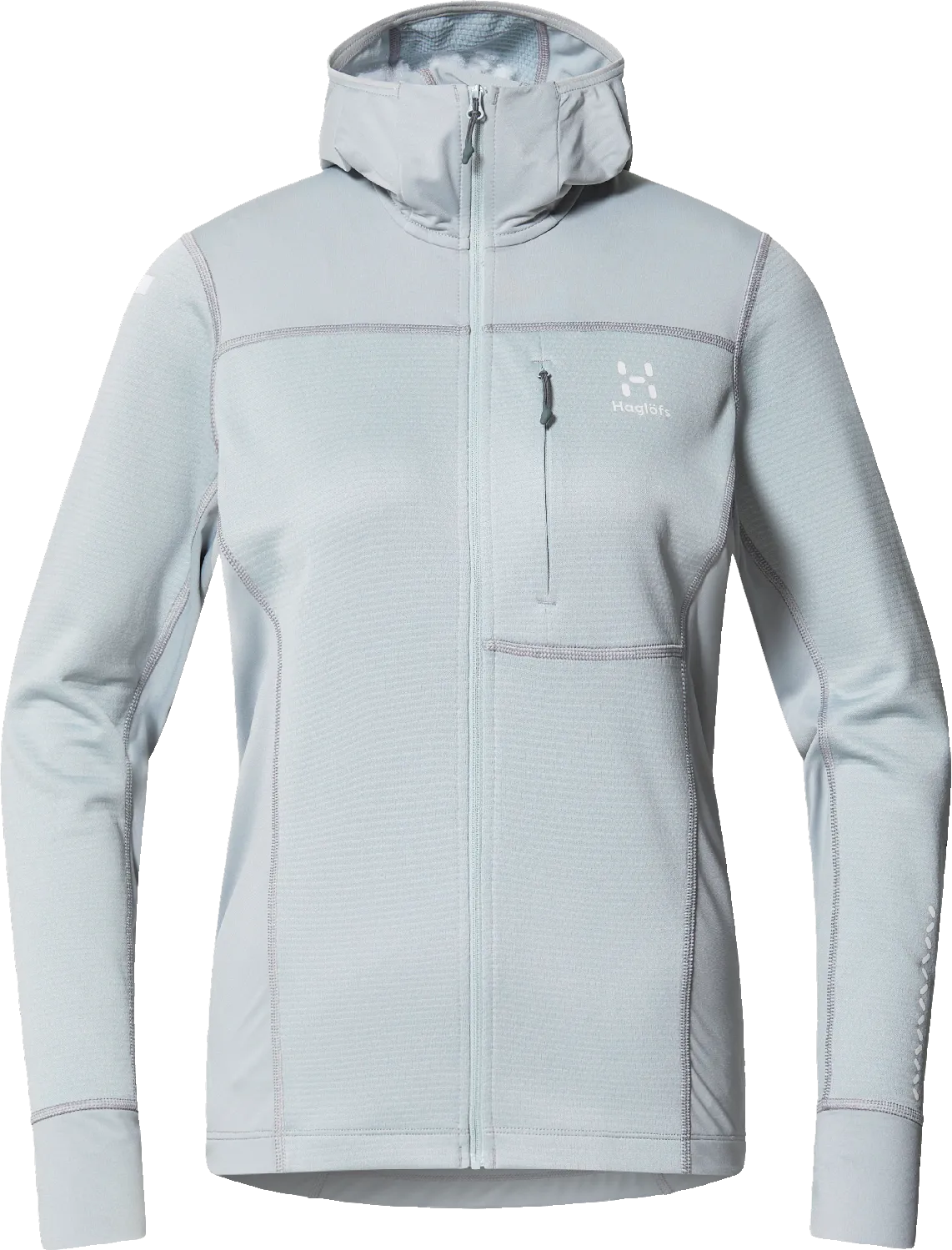 Haglöfs Women&#x27;s L.I.M Mid Multi Hood Concrete | Buy Haglöfs Women&#x27;s L.I.M Mid Multi Hood Concrete here | Outnorth