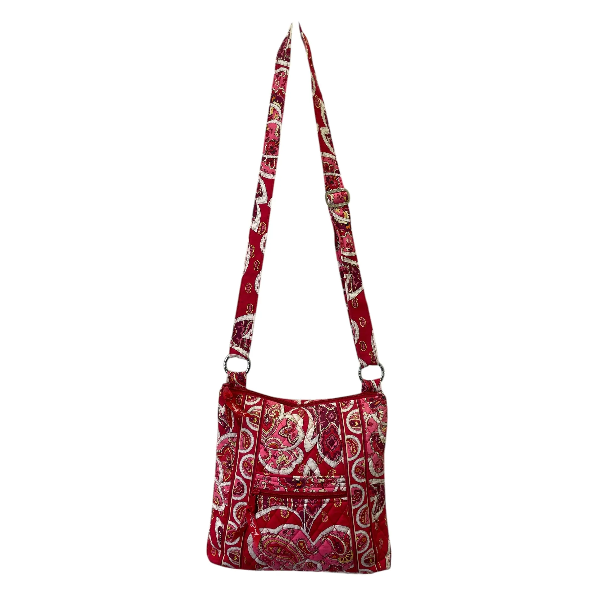 Handbag By Vera Bradley In Pink & Red, Size:Medium