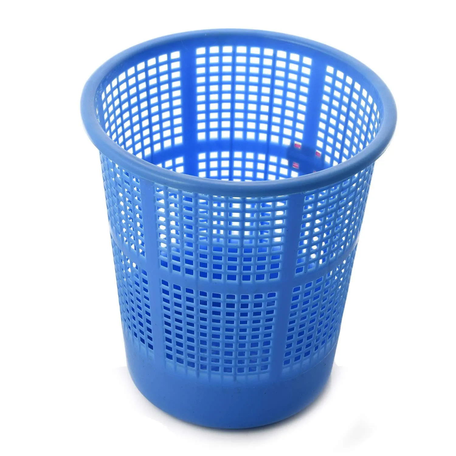 Heart Home Plastic Mesh Dustbin Garbage Bin for Office use, School, Bedroom, Kids Room, Home, Multi Purpose, 5 litres (Blue) HEART2917