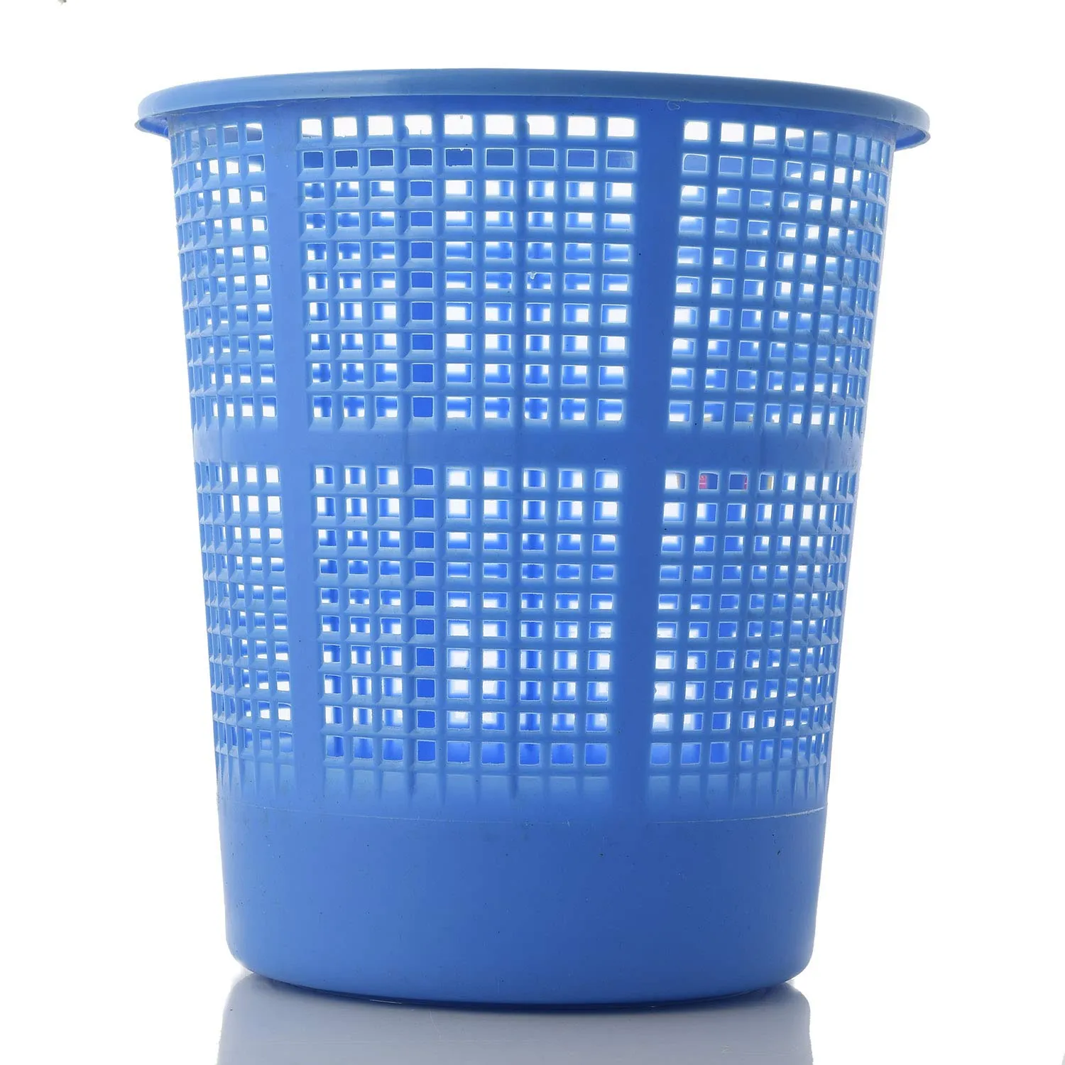 Heart Home Plastic Mesh Dustbin Garbage Bin for Office use, School, Bedroom, Kids Room, Home, Multi Purpose, 5 litres (Blue) HEART2917