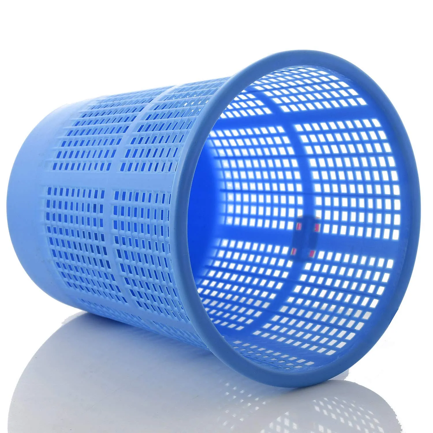 Heart Home Plastic Mesh Dustbin Garbage Bin for Office use, School, Bedroom, Kids Room, Home, Multi Purpose, 5 litres (Blue) HEART2917