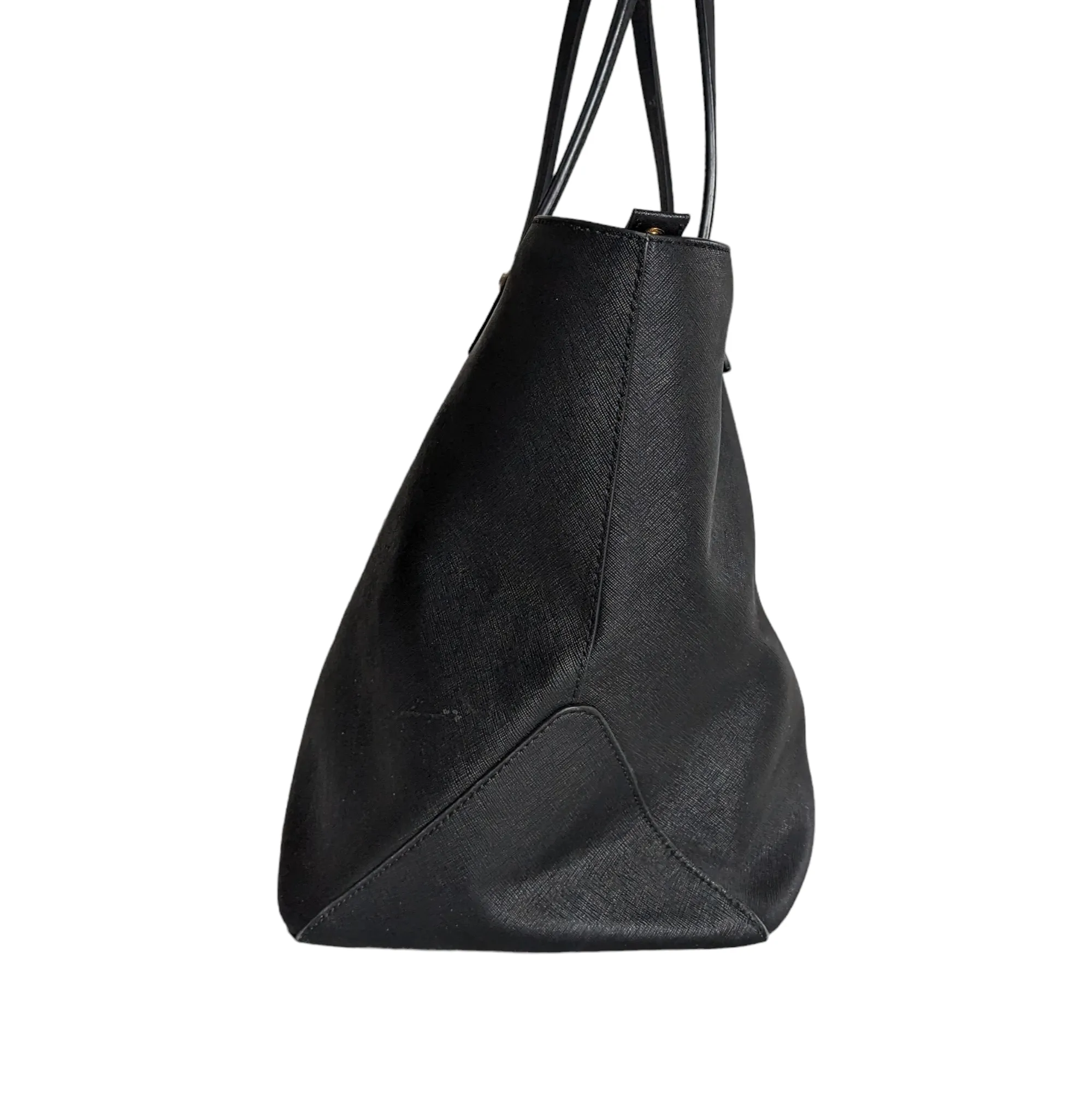 Henri Bendel Black Leather Tote