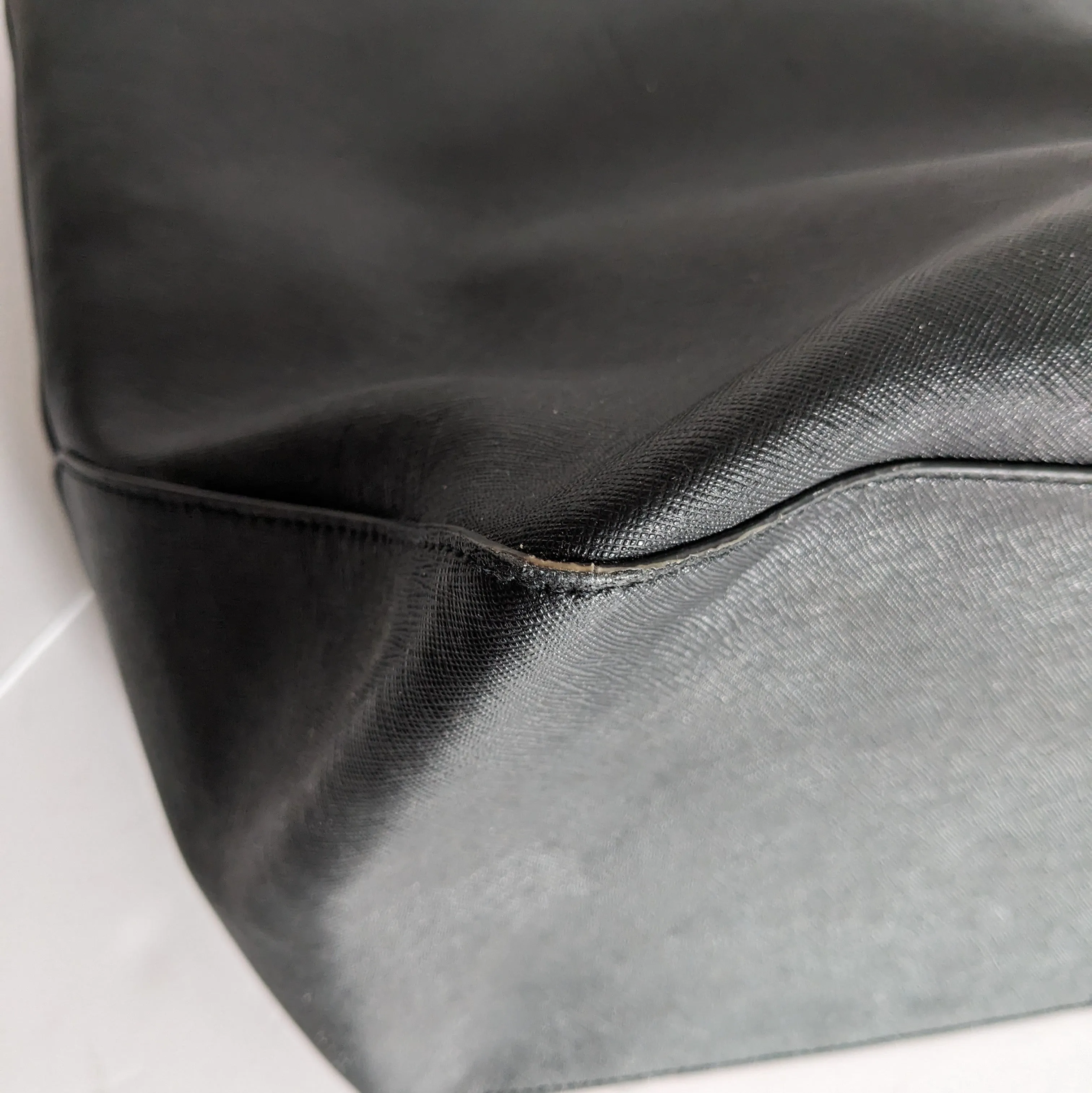Henri Bendel Black Leather Tote