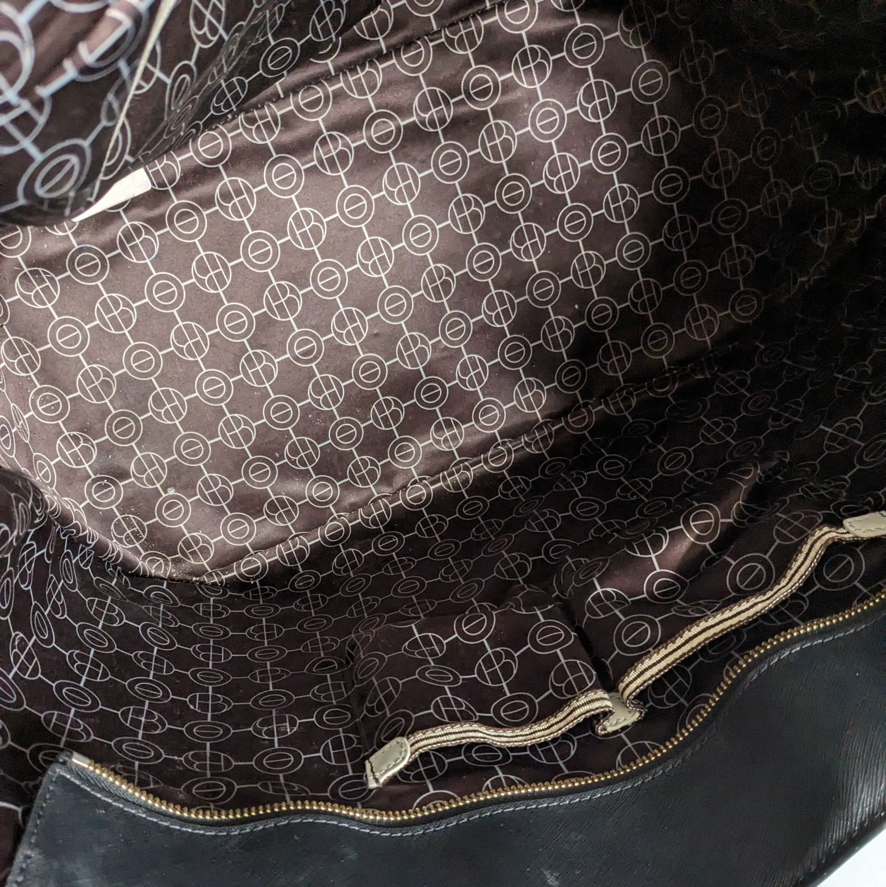 Henri Bendel Black Leather Tote