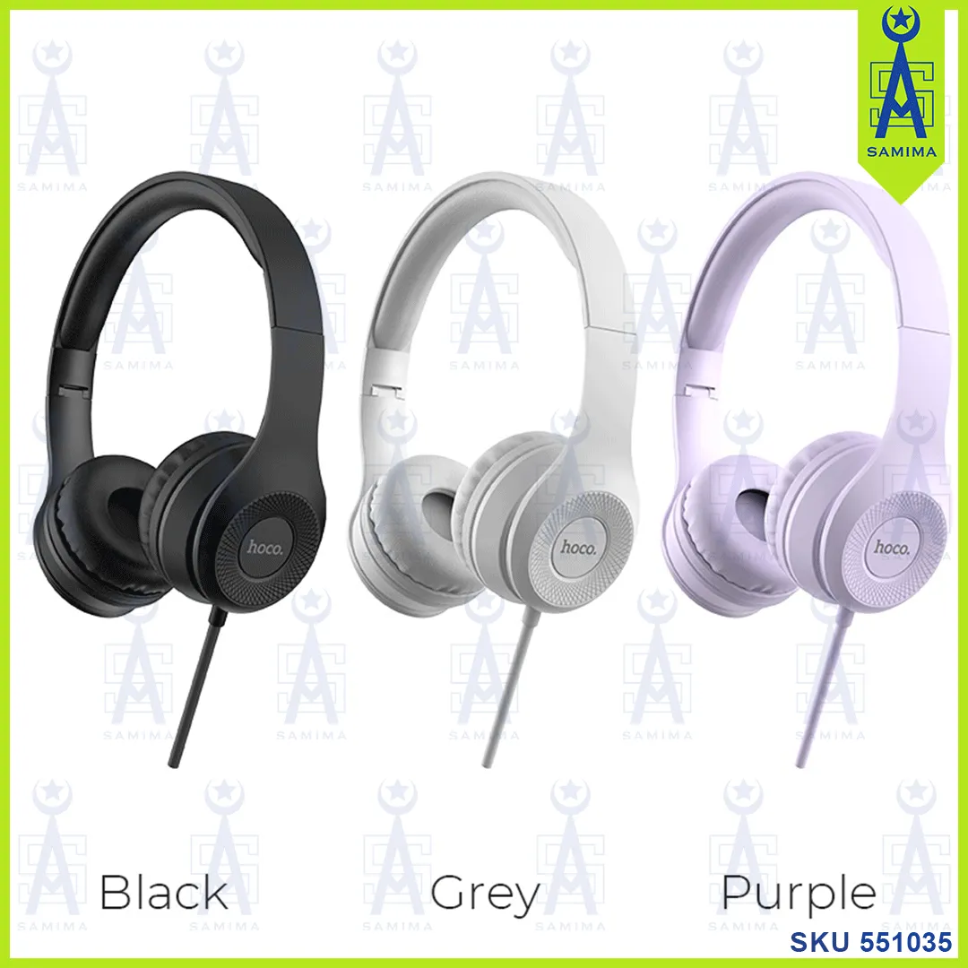 HOCO W21 GRACEFUL CHARM WIRE CONTROL HEADPHONES