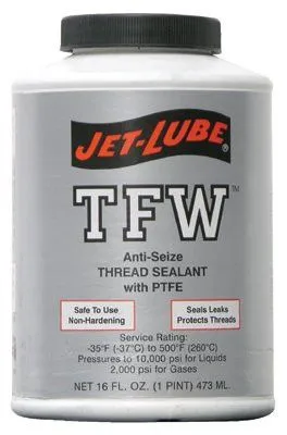 Jet-Lube 24004 TFW Multi-Purpose Thread Sealants, 1 pt Can, White (1 Can)