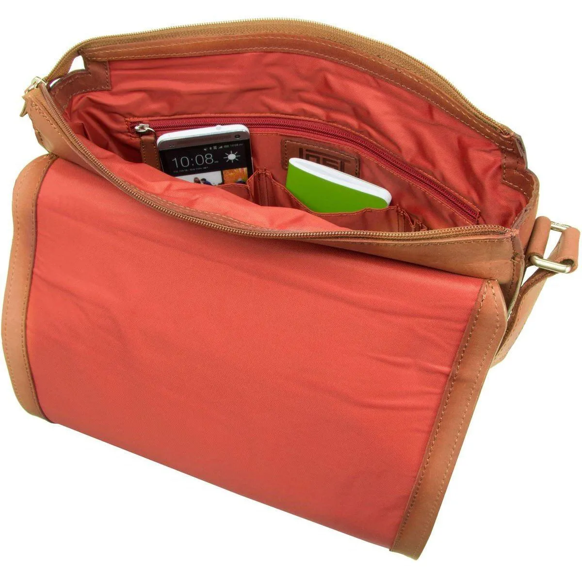 Jost Futura Leather Messenger Bag - Medium, Cognac