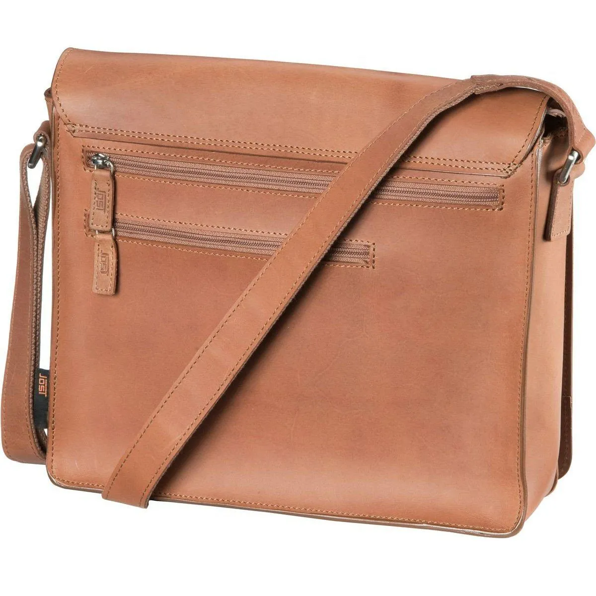 Jost Futura Leather Messenger Bag - Medium, Cognac