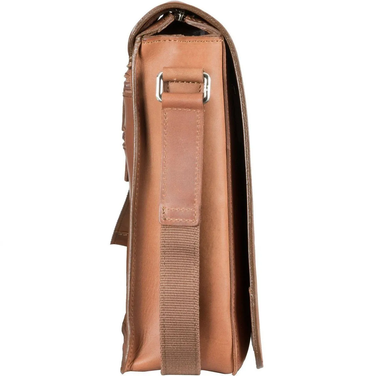 Jost Futura Leather Messenger Bag - Medium, Cognac