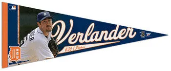 Justin Verlander Premium Felt Collector's Pennant (LE /2010) - Wincraft