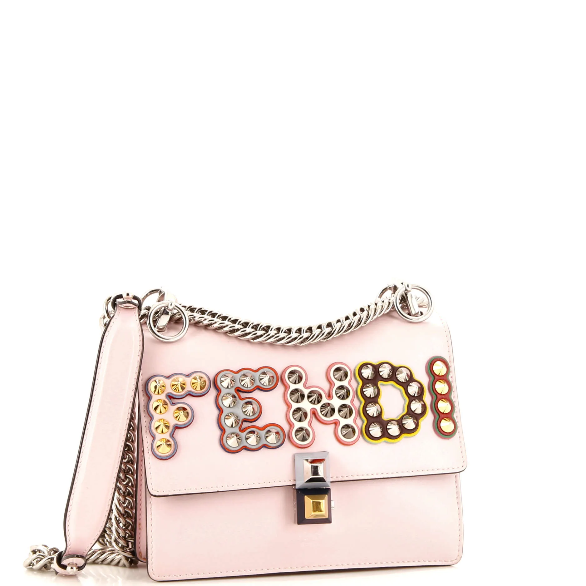 Kan I Bag Embellished Applique Leather Small