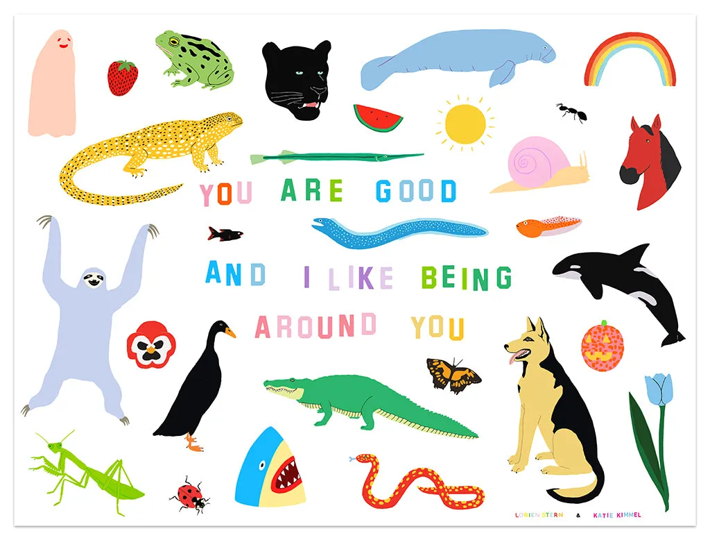 Katie Kimmel   Lorien Stern - "You Are Good" variant print