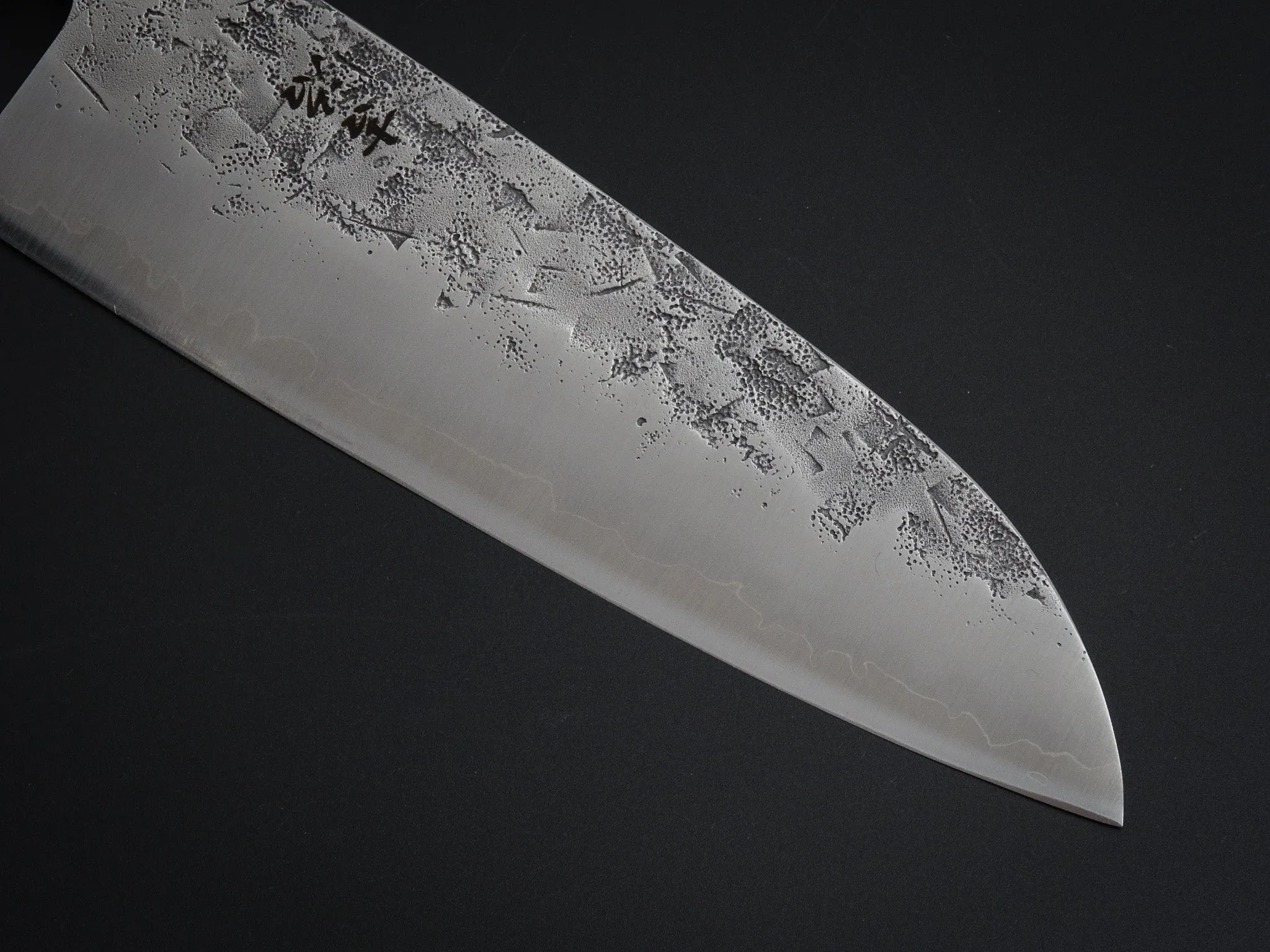 KICHIJI SLD WASHIJI SANTOKU OCTAGONAL BURNT OAKWOOD HANDLE