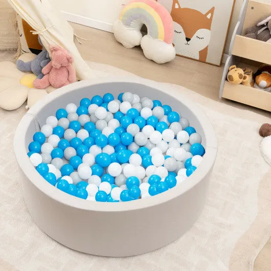 Kiddie Baby Playpen With 200 Ocean Balls and Storage Bag-Gray