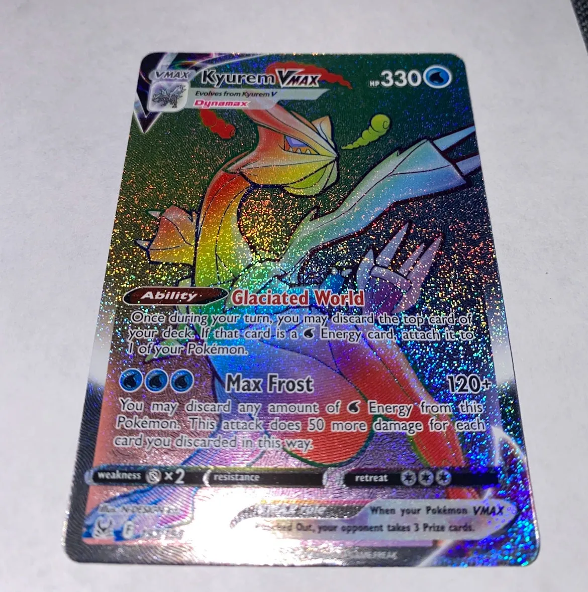Kyurem VMAX 197/196 Holo ‘Rainbow Rare’ Pokémon Card