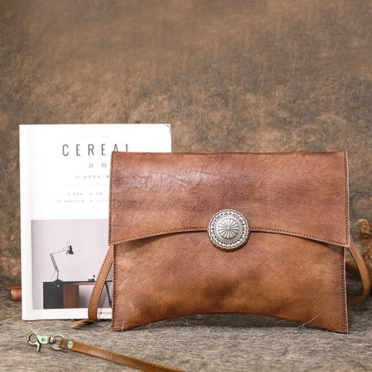 Ladies Envelope Clutch Bag Purse With Strap Leather Shoulder Bag For Women