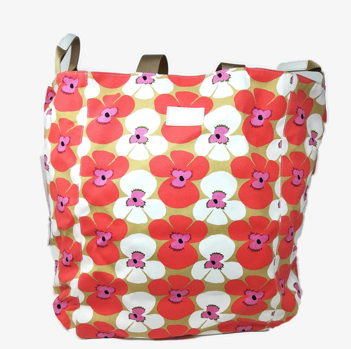 Large Laundry Bag // Floral Red