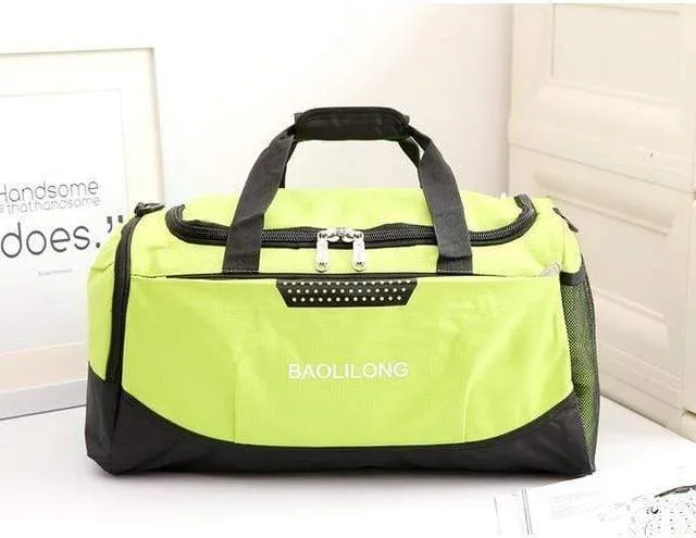 Large Sports Gym Bag With Shoes Pocket Waterproof Fitness Training Duffle Bag